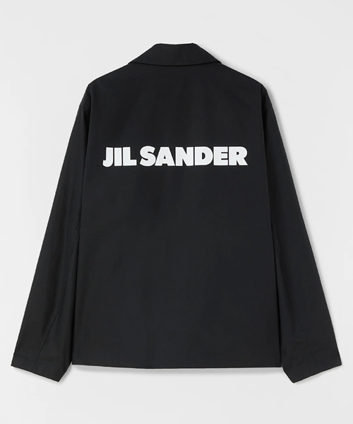 로고 프린트 경량 코튼 포플린 블루종 재킷