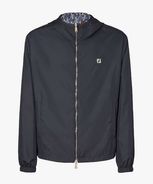 다크 그레이 나일론 리버시블 재킷