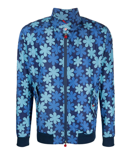 그래픽 프린트 봄버 자켓