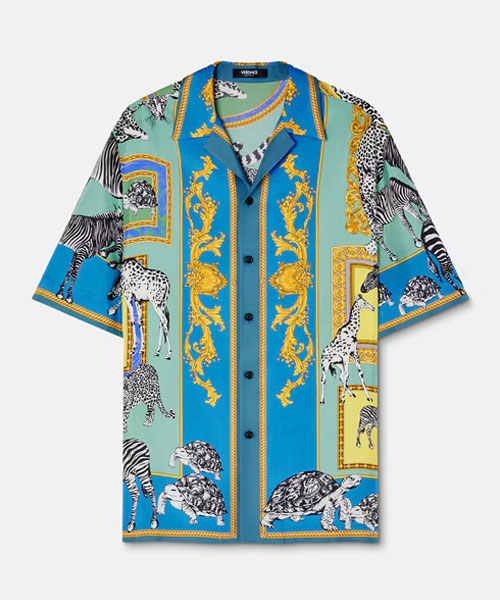 사파리 실크 셔츠