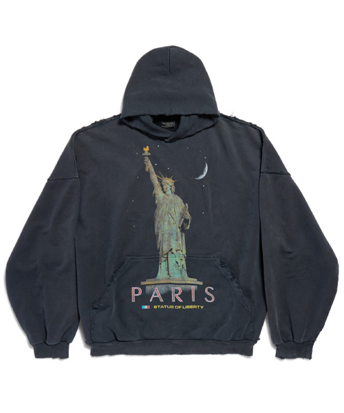 파리 리버티 오버사이즈 코튼 후디