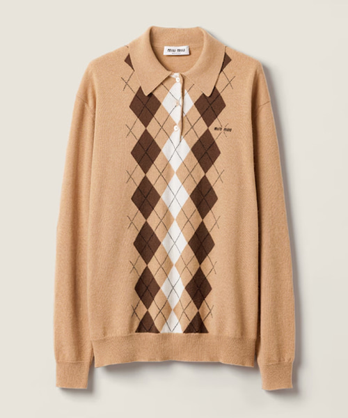 캐시미어 폴로 셔츠 스웨터