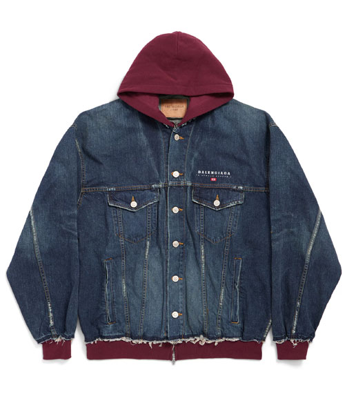 패치드 데님 재킷