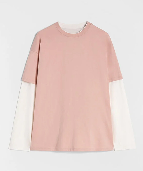 코튼 크루넥 티셔츠