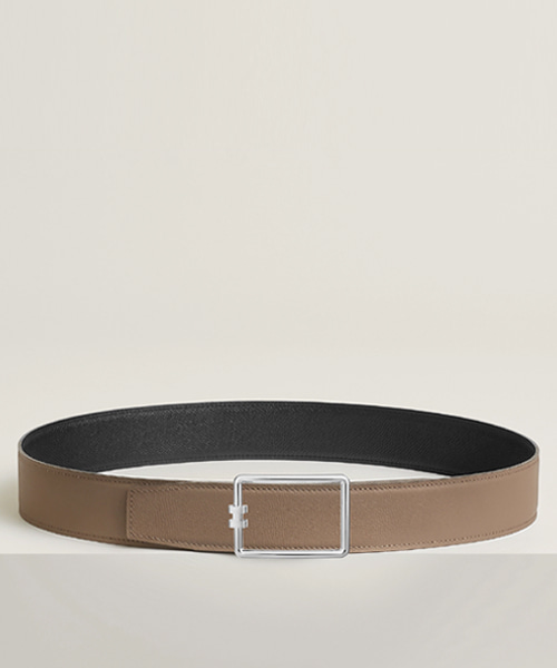 튜브 H 벨트 버클 리버시블 가죽 스트랩 38mm