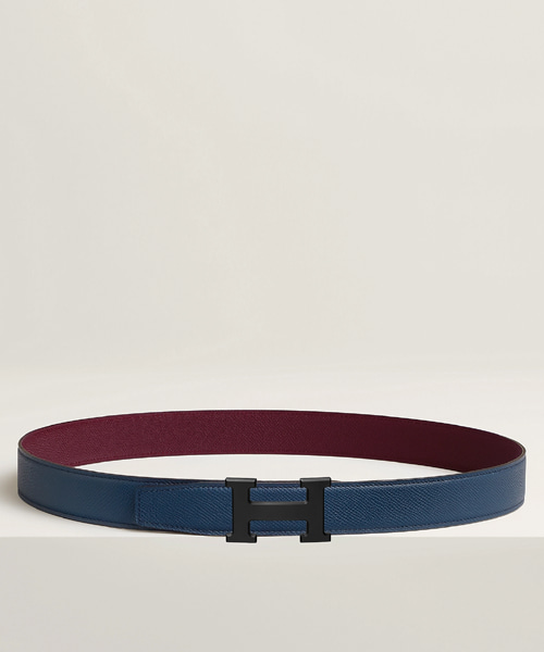 H 벨트 버클 리버시블 가죽 스트랩 32mm