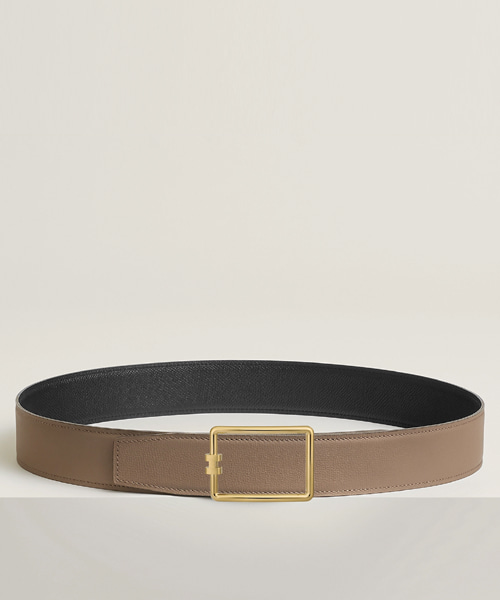 튜브 H 벨트 버클 리버시블 가죽 스트랩 38mm