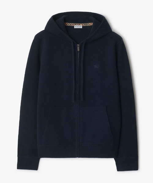 캐시미어 블렌드 지퍼 후디