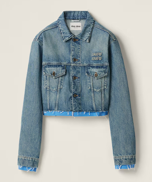 데님 포플린 트러커 재킷