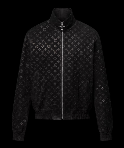 모노그램 디보스드 스웨이드 트랙수트 재킷
