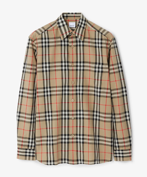 체크 코튼 셔츠