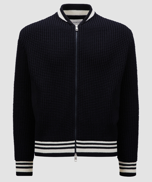 패딩 울 집업 가디건