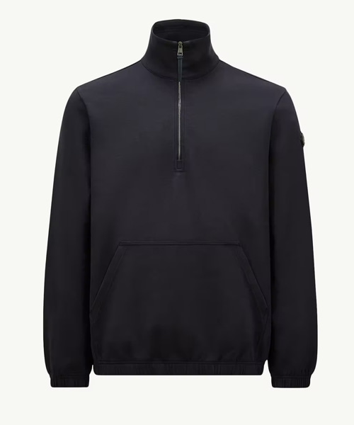 코튼 하프 지퍼 스웨트셔츠
