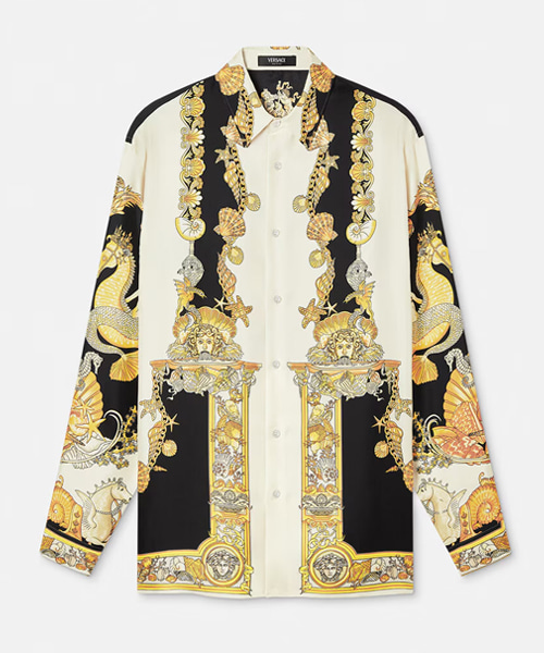 CORAL THEATRE 실크 셔츠