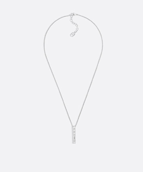 실버 피니시 브라스 까나쥬 펜던트 네크리스