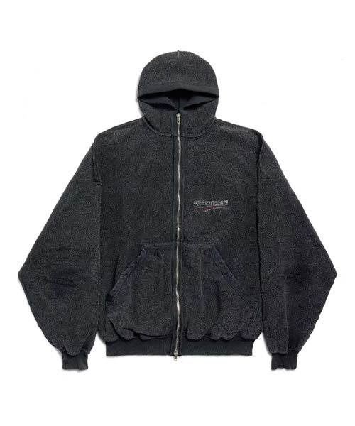 폴리티컬 캠페인 인사이드-아웃 라지핏 집업 후디