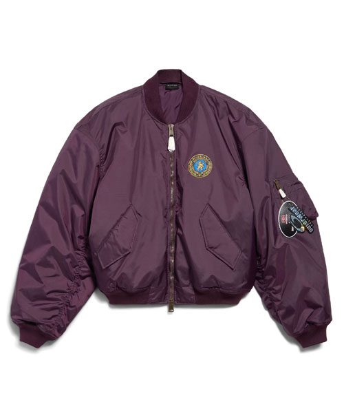 라지 핏 보머 재킷