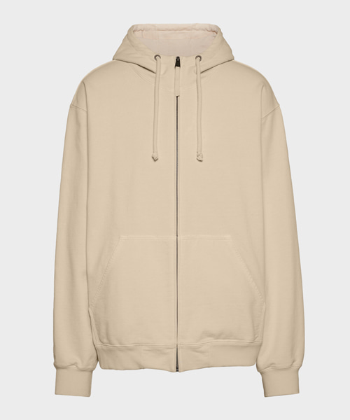 엠브로이드 로고 후드 집업 자켓