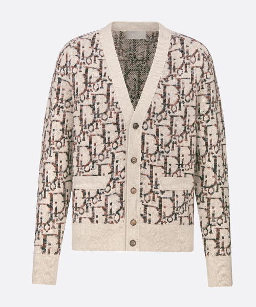 버진 울 자카드 가디건