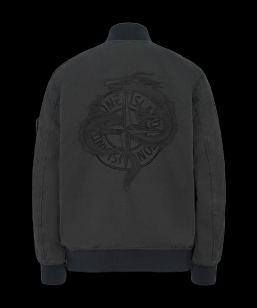 403CC 나일론 메탈 스트레치 코튼 트윌 리버시블 봄버 자켓