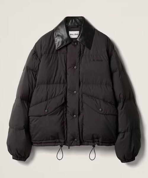 기능성 퐁제 크롭 다운 재킷