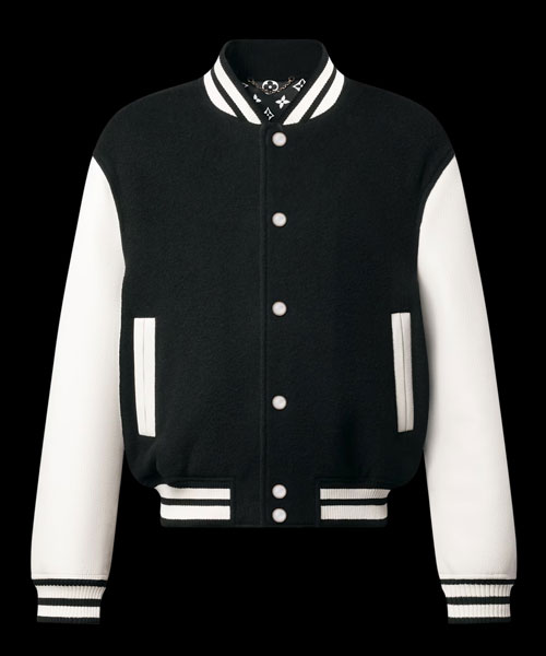 레더 시그니처 바시티 재킷