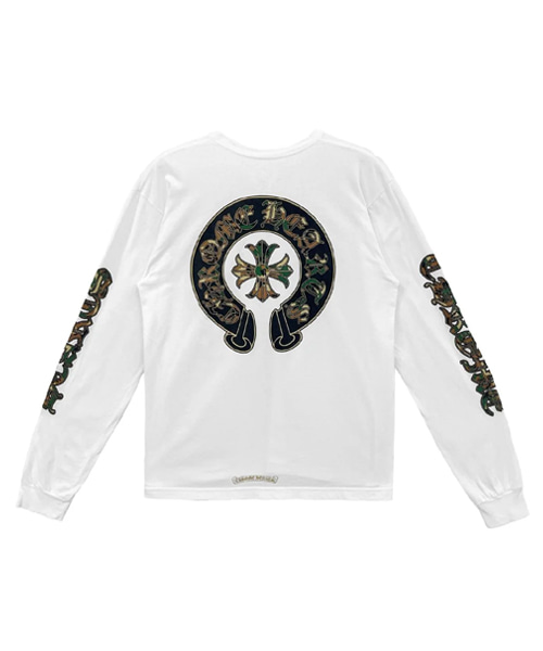 화이트 카모 트리플 크로스 홀스슈 롱 슬리브