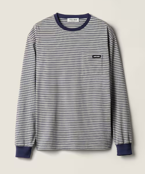 스트라이프 롱 슬리브 티셔츠