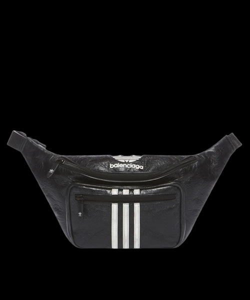 로고 가죽 벨트팩