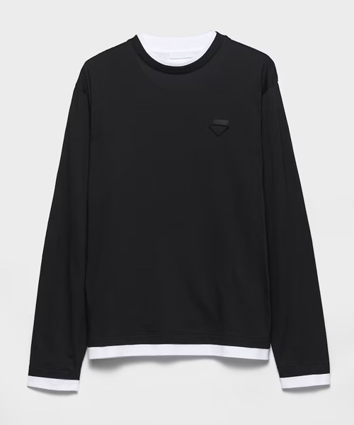 롱 슬리브 코튼 티셔츠