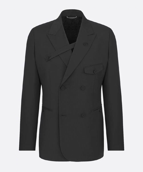 버튼 스트랩 더블 브레스트 셋업