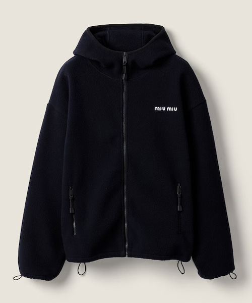 코튼 플리스 집업 후디