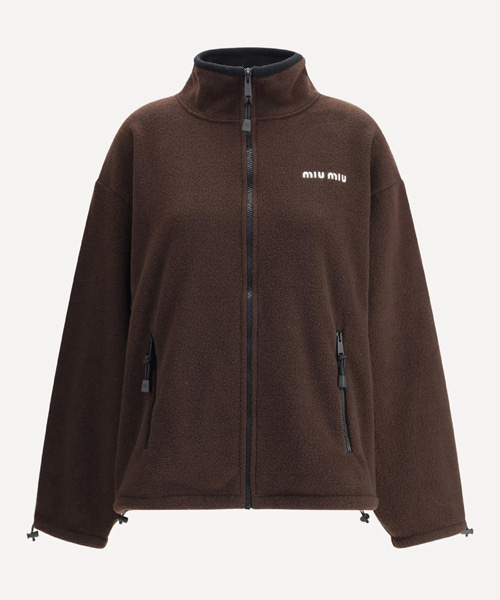 로고 자수 플리스 재킷