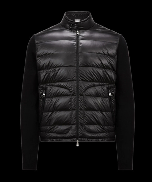 패딩 울 집업 가디건