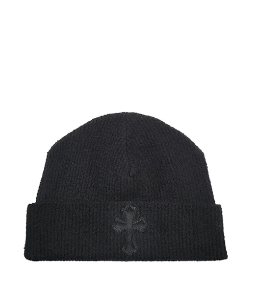 홀스헤어 크로스 패치 피마 코튼 비니