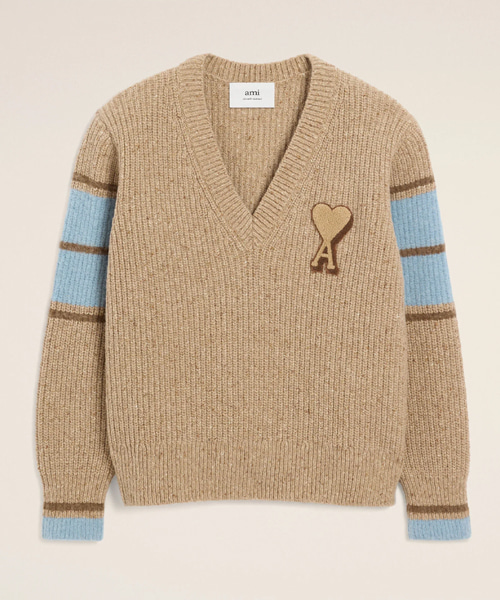 브라운 울 칼리지 스웨터