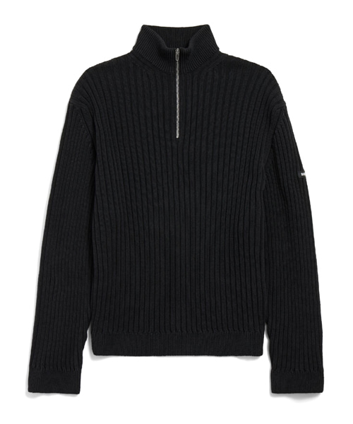 하프 집업 스웨터