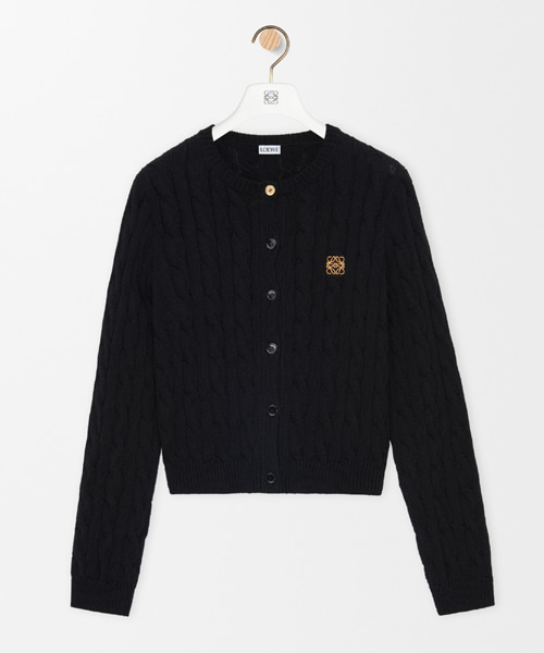 시그니처 로고 자수 코튼 가디건