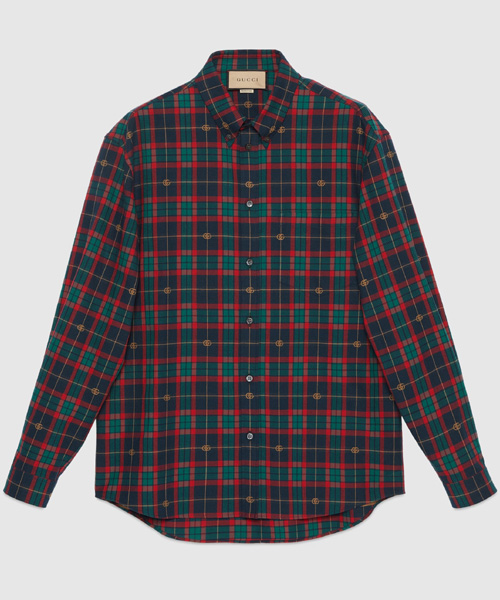 더블 타탄 코튼 셔츠