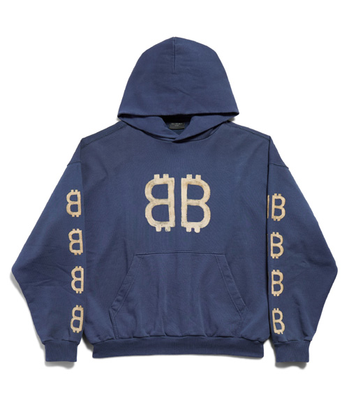 크립토 후드 스웨트셔츠