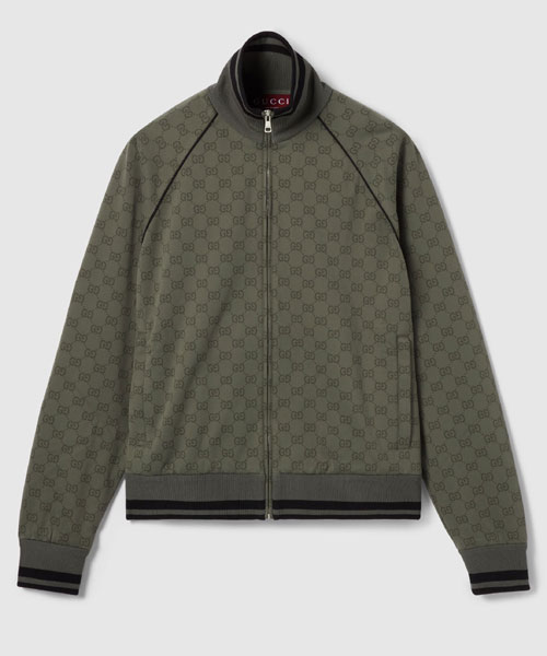 GG 자카드 저지 집업 자켓