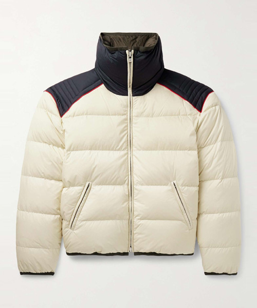 리버시블 퀄팅 쉘 다운 자켓