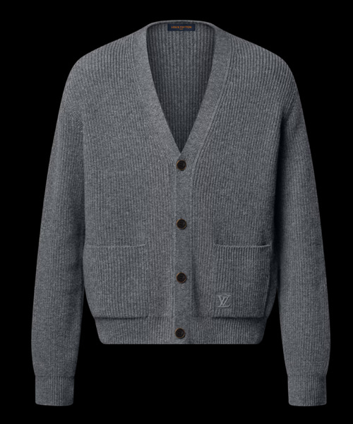 엠브로이더드 시그니처 캐시미어 가디건