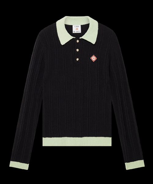 버클 롱 슬리브 폴로 셔츠