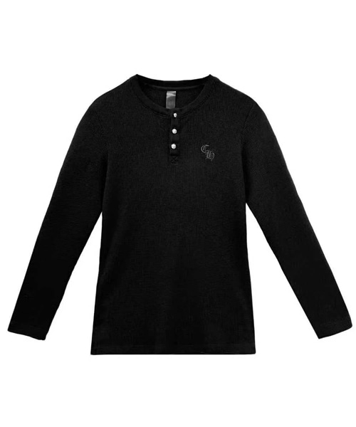 CH 로고 와플 써멀 롱 슬리브 티셔츠