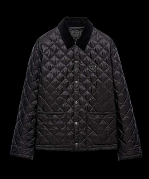 리나일론 퀼티드 자켓