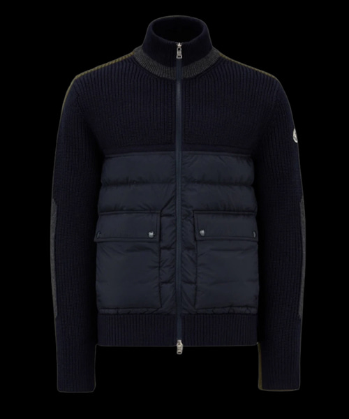 패딩 울 가디건