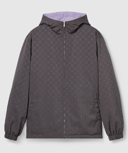 리버시블 나일론 GG 집업 자켓