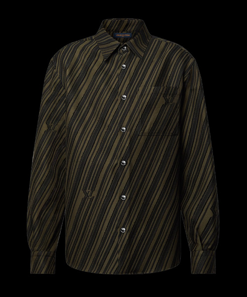 코튼 자카드 셔츠