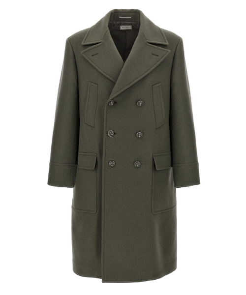 더블 브레스티드 롱 코트